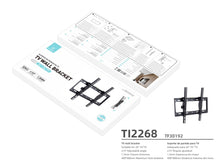 Fekete Techancy TI2267 TV fali konzol
