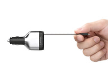 Carregador de Isqueiro para Carro Techancy TC6516, 84W PD, 3 Portas, Cabo USB-C Retratil de 80cm, USB-A, Preto e Prateado-1