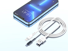 Fehér Techancy USB-A–Lightning kábel