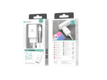 Fehér Techancy TA2787 USB fali töltő kábellel