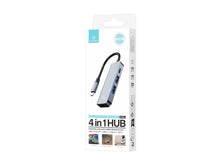 Techancy Hub USB-C 4 em 1 KT2908 com HDTV, PD, USB 3.0 e USB 2.0, Compativel com PC e Telemovel, Cinzento-3