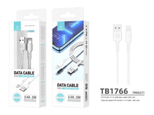 Fehér Techancy USB-A–Lightning kábel