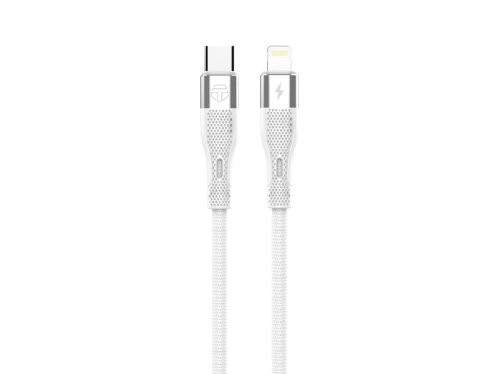 Fehér Techancy USB-C–Lightning gyorstöltő kábel