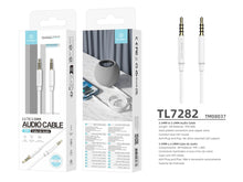 Fehér Techancy 3,5 mm-es audiokábel