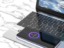 Fehér Techancy USB-A–USB-C adatkábel