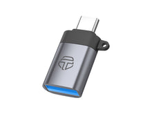 Szürke Techancy USB-C–USB-A OTG adapter