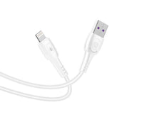 Fehér Techancy USB-A–Lightning töltő- és adatkábel