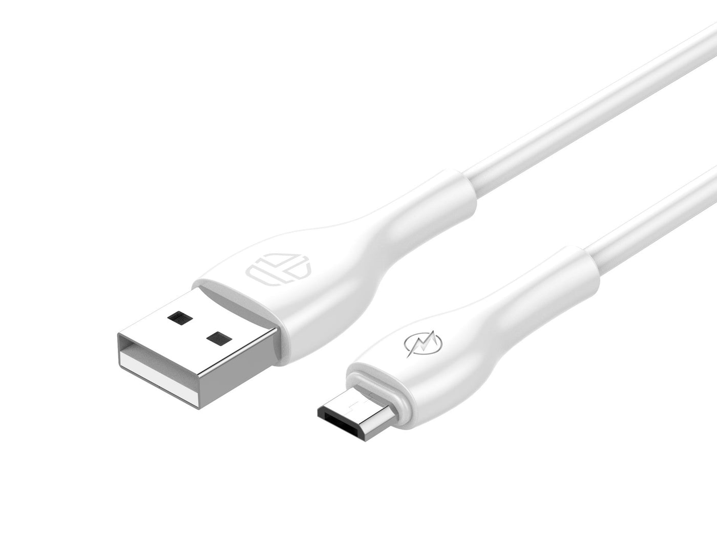 Fehér Techancy Micro USB adatkábel 1 méteres hosszban
