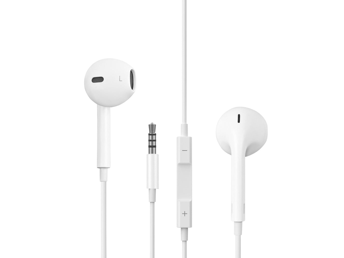 Fehér Techancy TD8029 vezetékes fülhallgató mikrofonnal