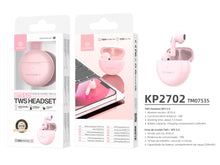 Techancy KP2702 rózsaszín vezeték nélküli fülhallgató
