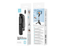 Fekete Techancy TR6416 mini selfie bot Bluetooth távirányítóval