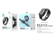 Fekete Techancy Apple Watch szíj 42–44 mm-es mérethez