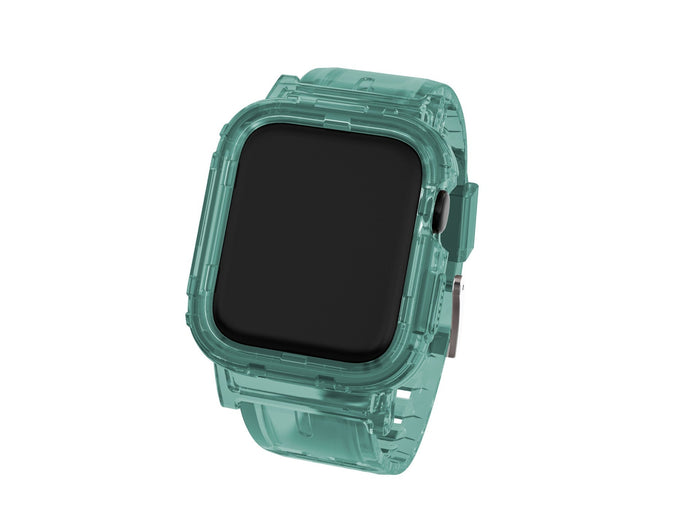 Zöld Techancy KC2111 szilikon óraszíj Apple Watchhoz