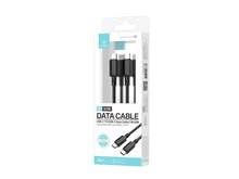 Fekete Techancy USB-C–USB-C kábel 1 m