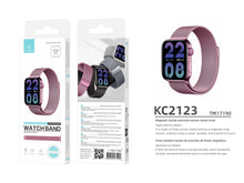 Rózsaszín Techancy KC2123 mágneses Apple Watch szíj 49 mm