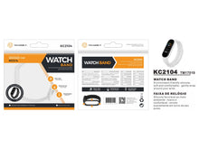 Techancy KC2104 fekete szilikon óraszíj Xiaomi Mi Band 3/4-hez