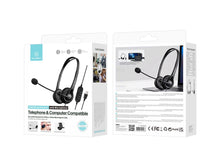 Fekete Techancy TH5234 USB headset mikrofonnal