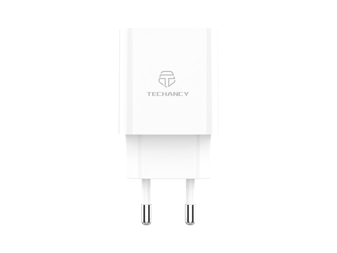 Fehér Techancy TA2821 USB-A és USB-C fali töltő