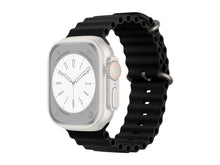 Fekete Techancy szilikon Apple Watch szíj