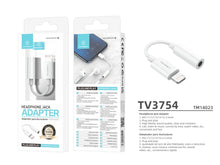 Fehér Techancy TV3754 audio adapter 3,5 mm-es csatlakozóhoz