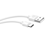 Fehér Techancy USB-A – USB-C kábel