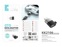 Fekete és ezüst Techancy KK2106 OTG adapter
