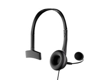 Fekete Techancy TH5232 egyoldalas vezetékes headset mikrofonnal