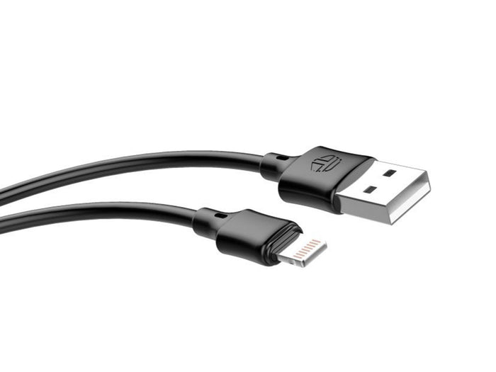 Fekete Techancy USB-A–Lightning kábel