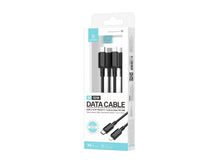 Fekete Techancy USB-C–Lightning kábel
