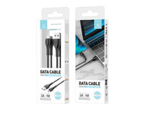 Fekete Techancy Micro USB adat- és töltőkábel