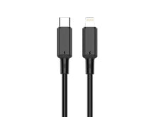 Fekete Techancy USB-C–Lightning kábel