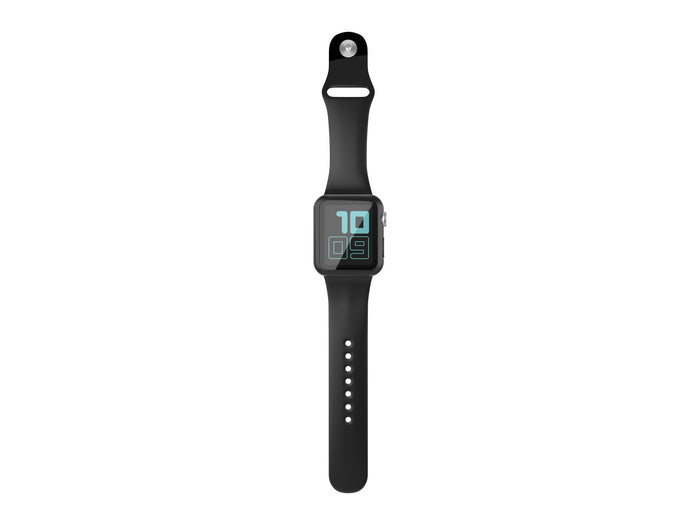 Fekete Techancy KC2115 szilikon óraszíj Apple Watch 44 mm-hez