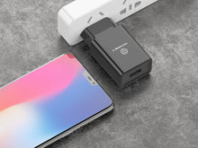 Fekete Techancy TA2771 USB-A hálózati töltő