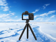 Fekete Techancy asztali tripod telefonhoz és kamerához