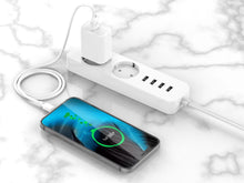 Fehér Techancy USB-A – USB-C kábel