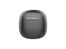 Fekete Techancy KP2709 TWS Bluetooth fülhallgató töltőtokkal