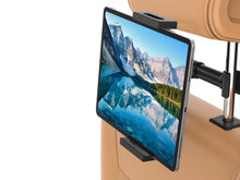 Fekete Techancy autós tablet- és telefontartó