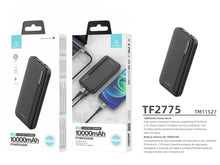 Fekete Techancy TF2775 power bank 10000 mAh