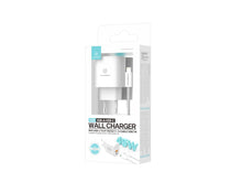 Fehér Techancy TA2820 USB-A és USB-C fali töltő kábellel