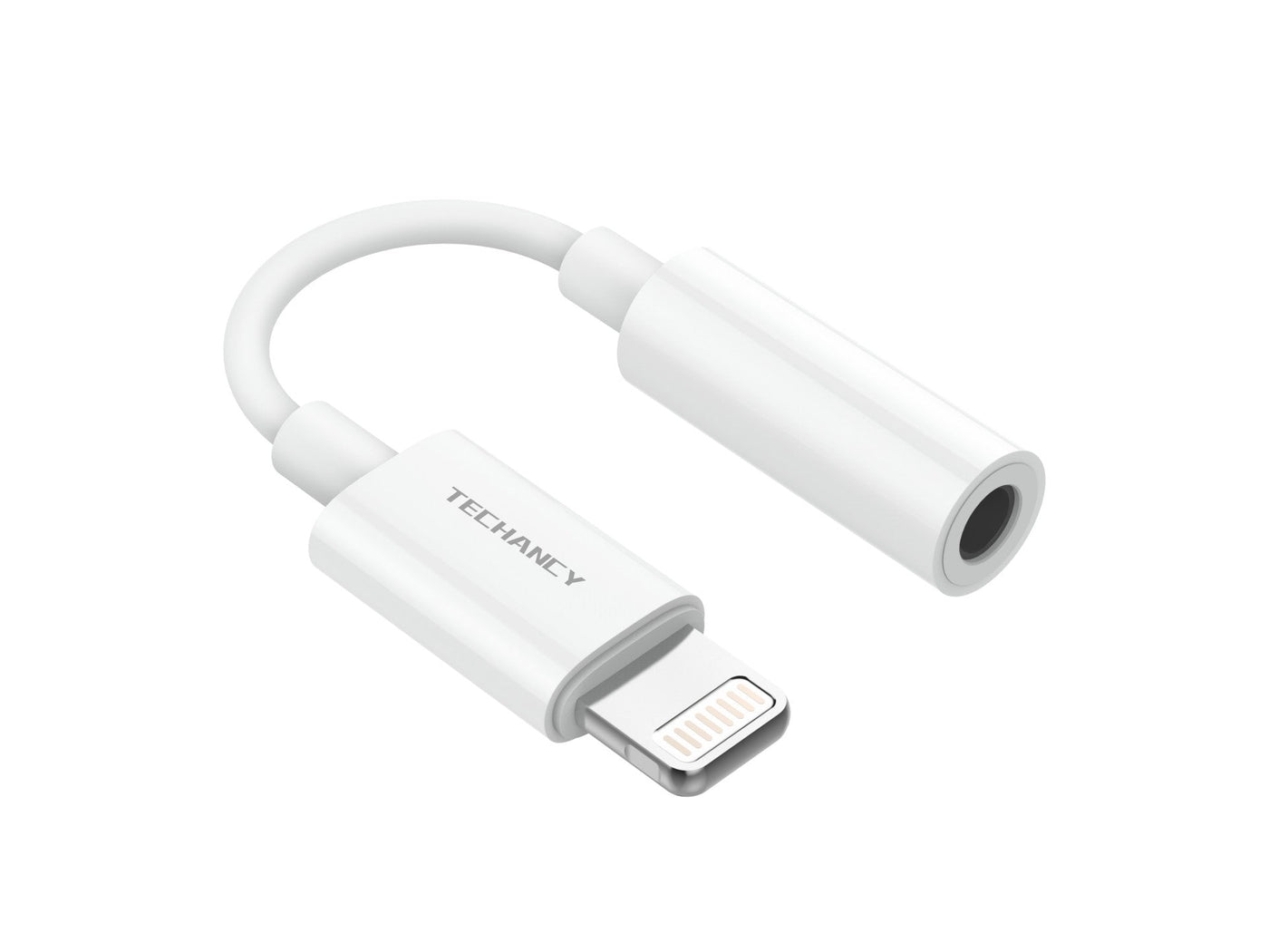 Fehér Techancy TV3754 audio adapter 3,5 mm-es csatlakozóhoz