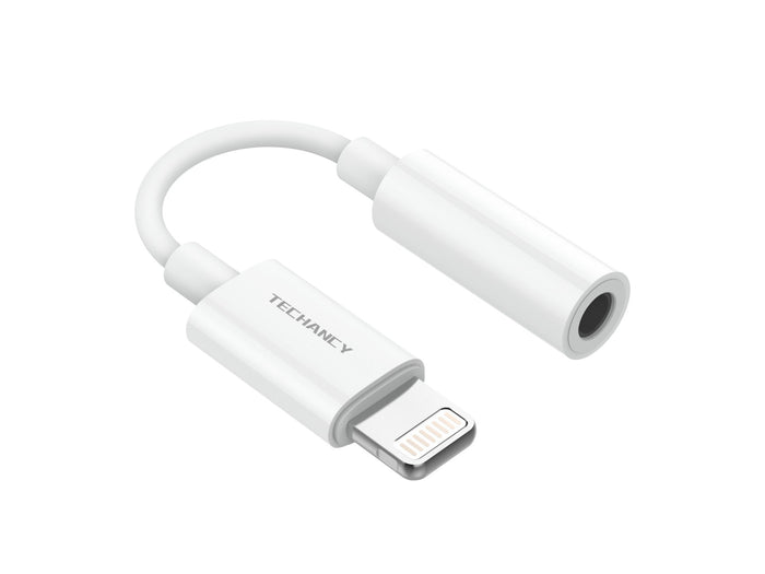 Fehér Techancy TV3754 audio adapter 3,5 mm-es csatlakozóhoz