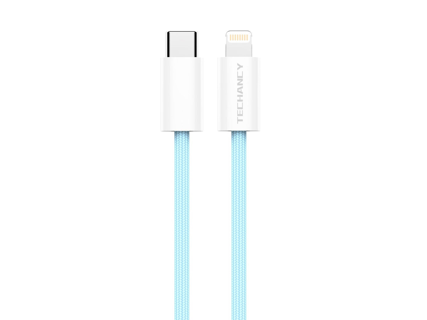 Kék Techancy USB-C–Lightning adatkábel