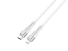 Fehér Techancy USB-C–Lightning gyorstöltő kábel