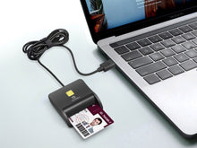 Fekete Techancy MI0631 USB intelligenskártya-olvasó