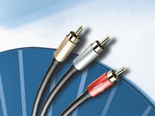 Fekete Techancy 3RCA–3RCA audiokábel