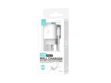 Fehér Techancy TA2814 USB-C töltő Lightning kábellel