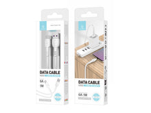 Fehér Techancy USB-A – USB-C kábel