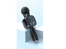 Fekete Techancy KZ1560 Bluetooth karaoke mikrofon