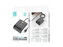 Fekete Techancy USB 2.0 intelligenskártya-olvasó