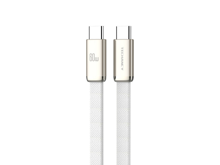 Szürke Techancy USB-C–USB-C adatkábel